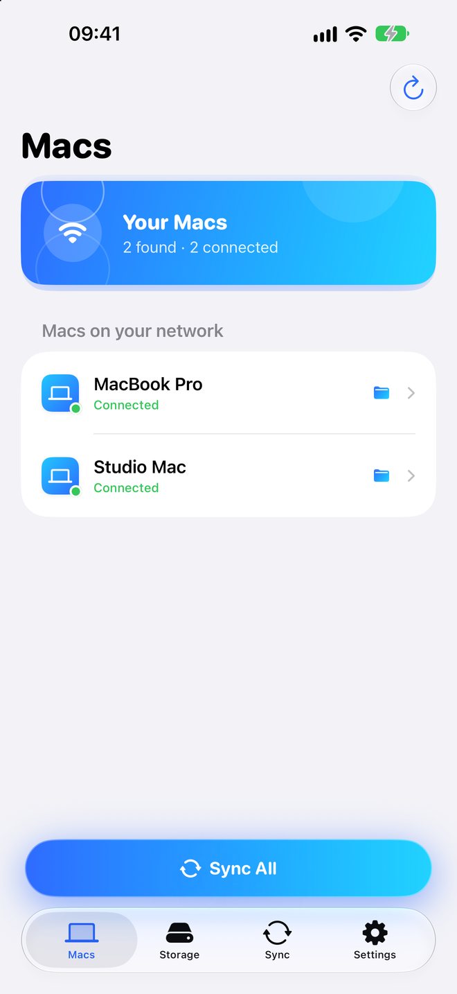 Macs found on the network